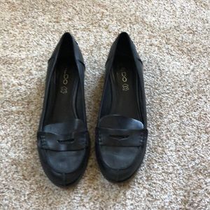 Classic Aldo black loafers. Super comfy!